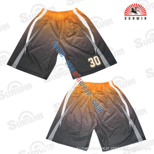 wholesale custom design high quality dry quick polyester sublimation mens basketball shorts